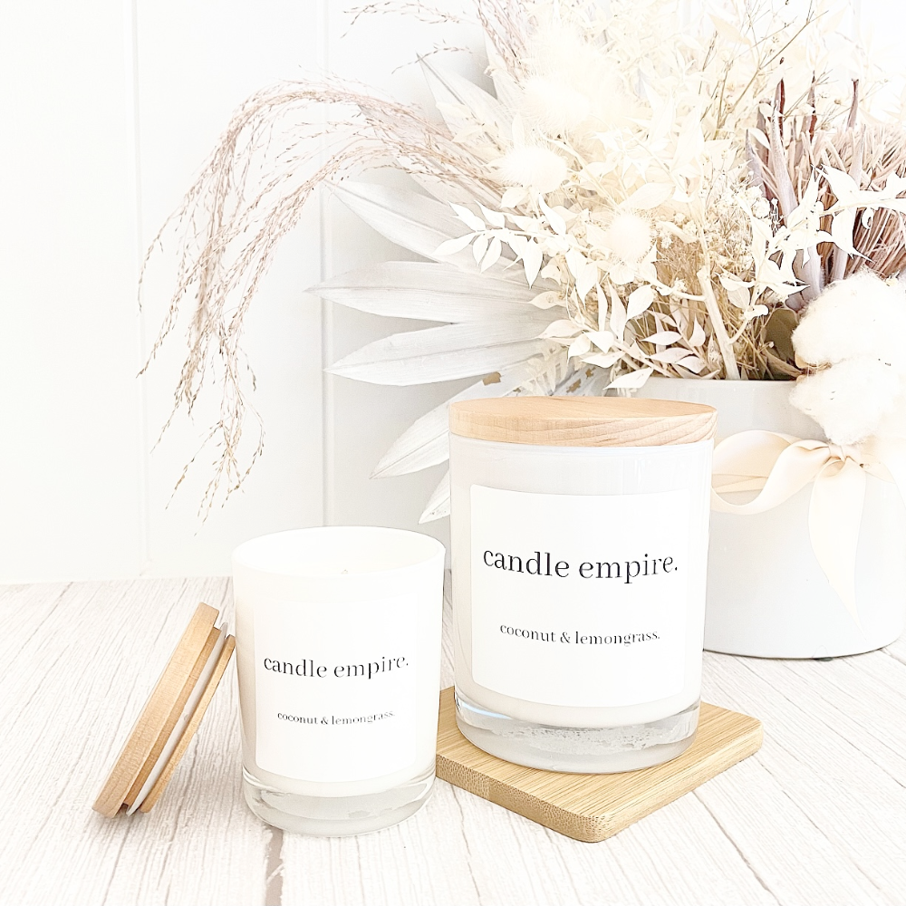 Soy Wax Candle - Coconut & Lemongrass