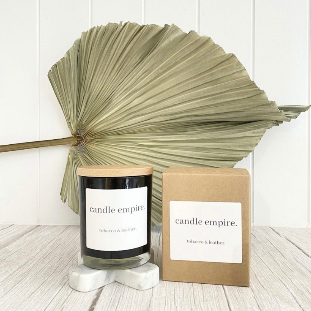Soy Wax Candle - Tobacco and Leather