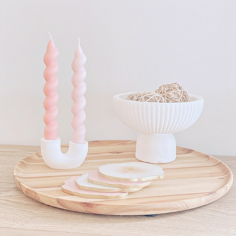 Twisted Pillar Soy Wax Candles